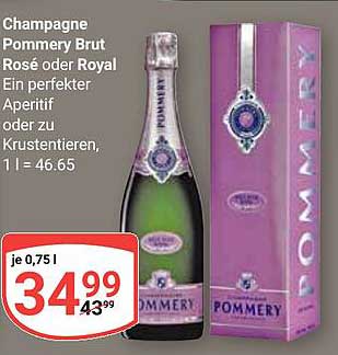 Champagne Pommery Brut Rosé oder Royal