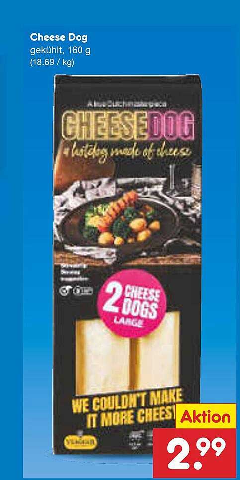 Cheese Dog, gekühlt, 160 g (2 Stück)