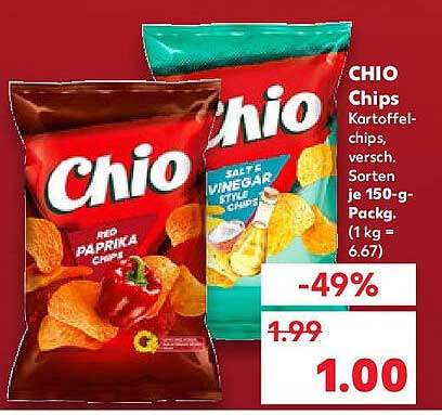 CHIO Chips - verschiedene Sorten 150 g
