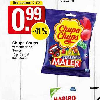Chupa Chups verschiedene Sorten 10er Beutel