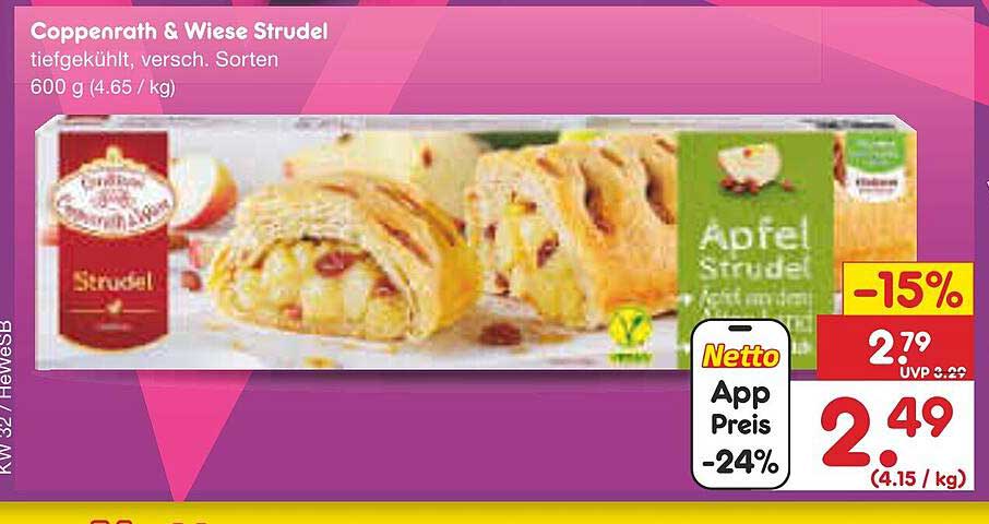Coppenrath & Wiese Strudel, tiefgekühlt, verschiedene Sorten 600 g