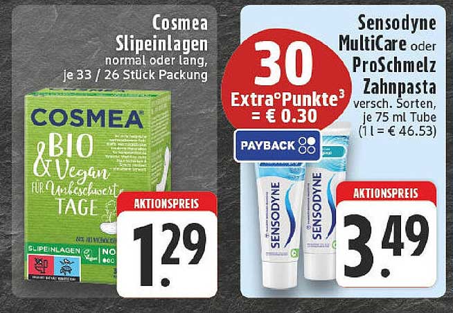 Cosmea Slipeinlagen normal oder lang, je 33 / 26 Stück Packung