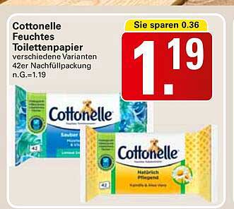 Cottonelle Feuchtes Toilettenpapier, verschiedene Varianten, 42er Nachfüllpackung
