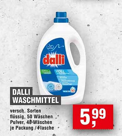 Dalli Waschmittel - Vollwaschmittel für strahlend saubere Wäsche
