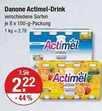 Danone Actimel-Drink - verschiedene Sorten