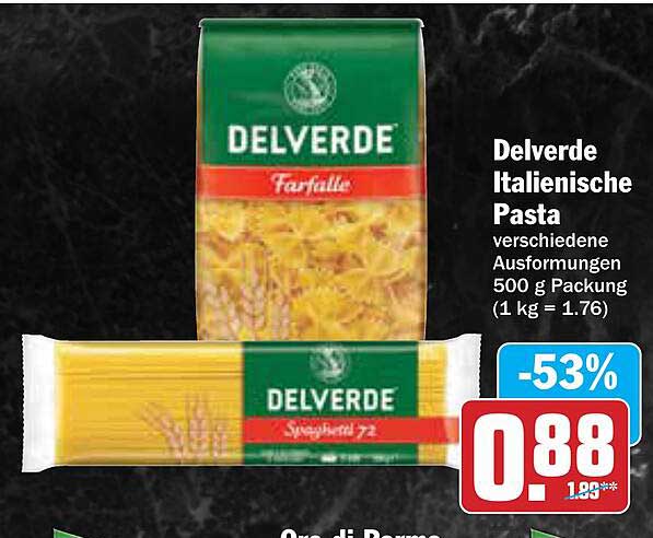Delverde Italienische Pasta - Verschiedene Formen 500 g