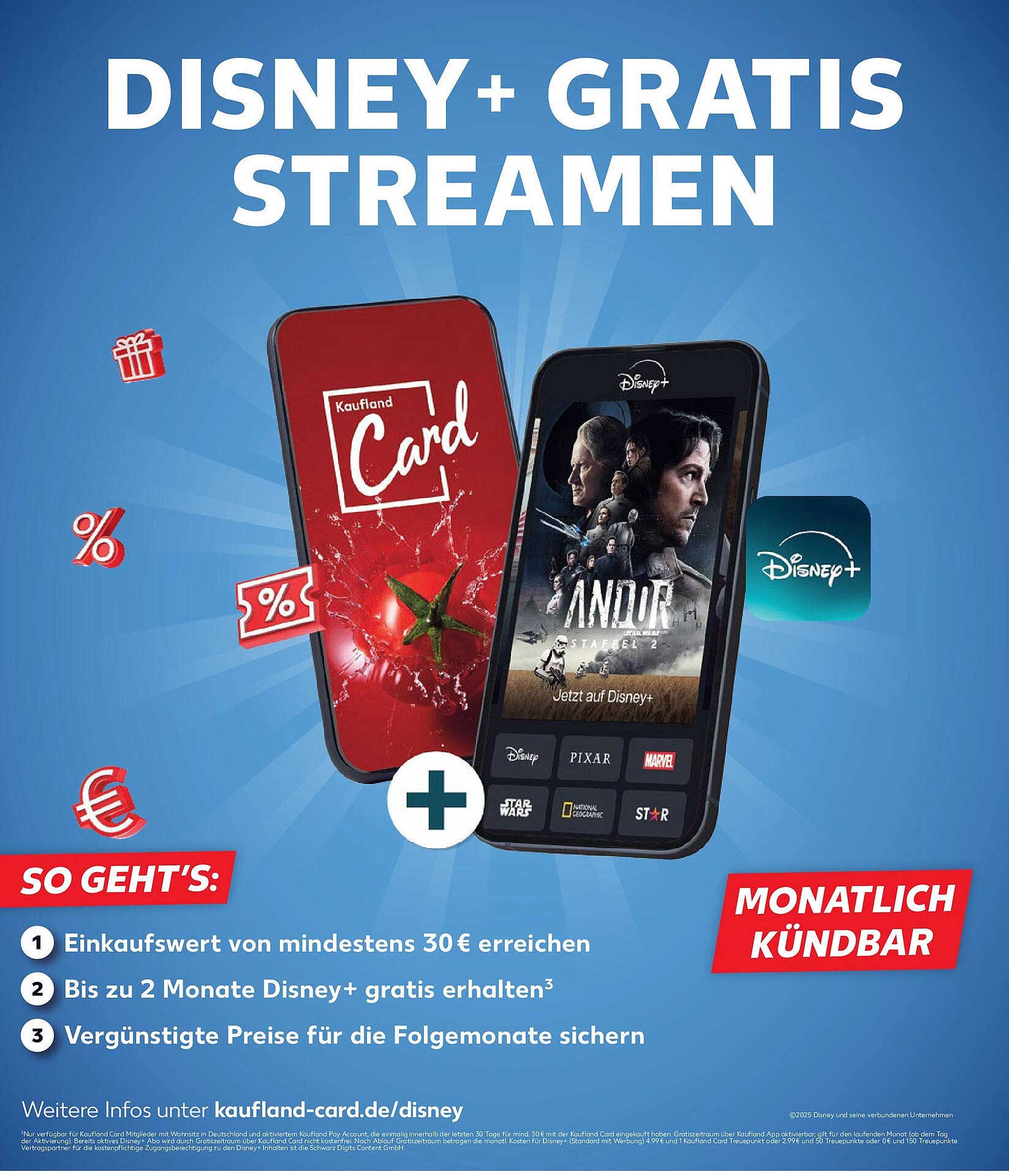 Disney+ gratis streamen mit Kaufland Card