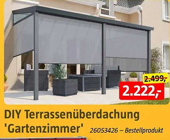 DIY Terrassenüberdachung 'Gartenzimmer'