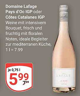 Domaine Lafage Pays d'Oc IGP oder Côtes Catalanes IGP