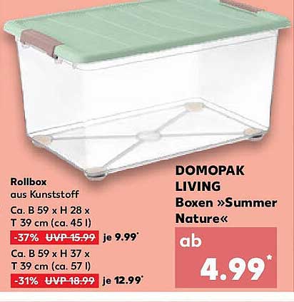 DOMOPAK LIVING Rollbox aus Kunststoff – Boxen »Summer Nature«
