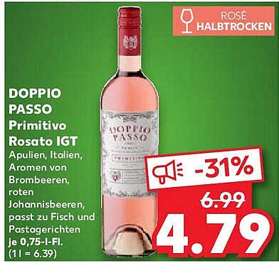 DOPPIO PASSO Primitivo Rosato IGT