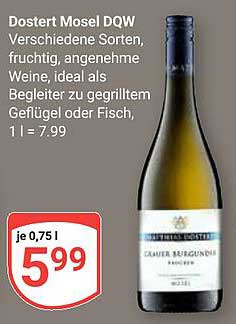 Dostert Mosel DQW - Verschiedene Sorten, fruchtig, angenehme Weine