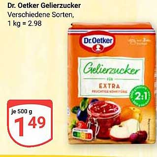 Dr. Oetker Gelierzucker 500 g