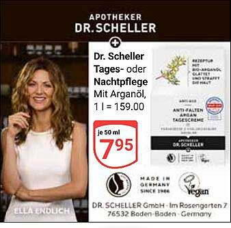 Dr. Scheller Tages- oder Nachtpflege mit Arganöl, 1 l = 159,00
