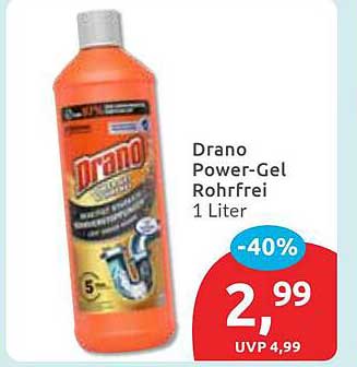 Drano Power-Gel Rohrfrei 1 Liter