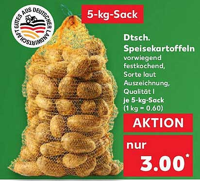 Dtsch. Speisekartoffeln 5-kg-Sack