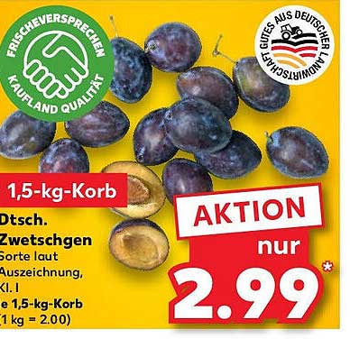 Dtsch. Zwetschgen 1,5-kg-Korb