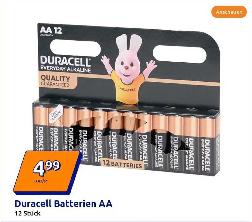 Duracell Batterien AA 12 Stück