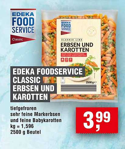 EDEKA FOODSERVICE CLASSIC ERBSEN UND KAROTTEN