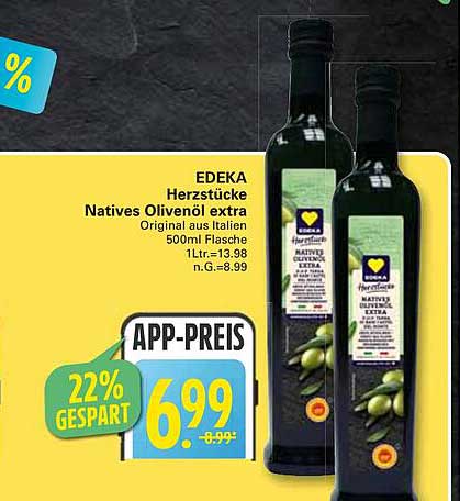 EDEKA Herzstücke Natives Olivenöl extra 500ml