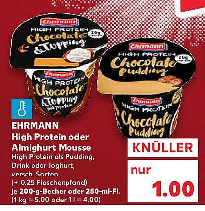 EHRHMANN High Protein oder Almhurt Mousse