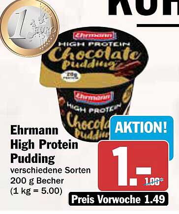 Ehrmann High Protein Pudding - verschiedene Sorten 200 g Becher