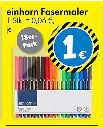 einhorn Fasermaler 18er-Pack