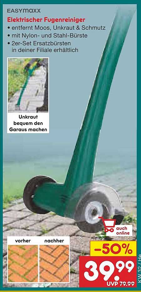 ELECTRISCHE FUGENREINIGER von EASYMAXX - 50% Rabatt!