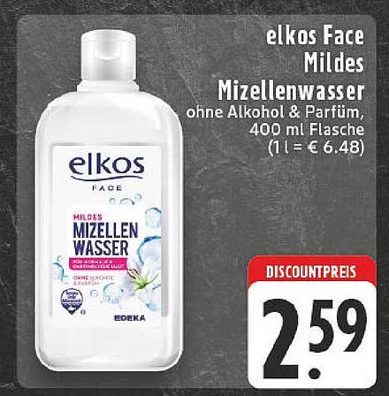 elkos Face Mildes Mizellenwasser 400 ml