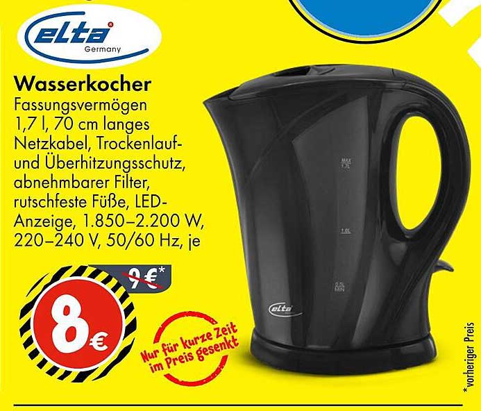 elta Wasserkocher 1,7 l
