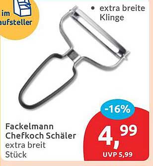 Fackelmann Chefkoch Schäler extra breit