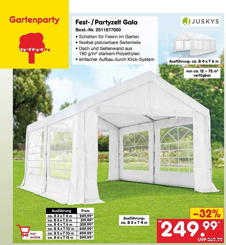 Fest- / Partyzelt Gala