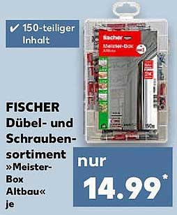 FISCHER Dübel- und Schraubensortiment »Meister-Box Altbau«