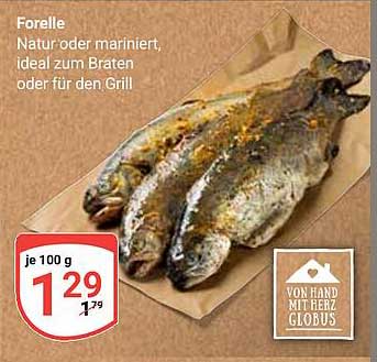 Forelle, natur oder mariniert, ideal zum Braten oder für den Grill
