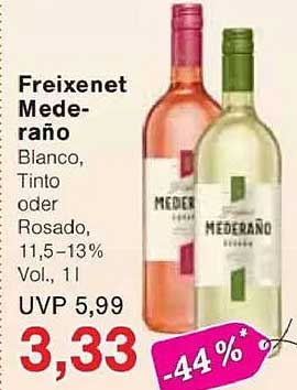 Freixenet Mederaño Blanco, Tinto oder Rosado, 1 l