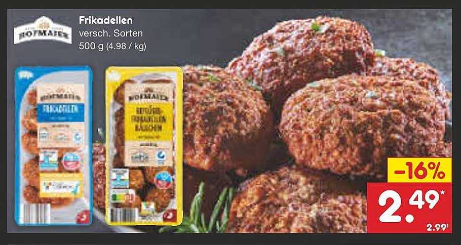Frikadellen - verschiedene Sorten 500 g (4,98 €/kg)