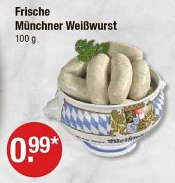 Frische Münchner Weißwurst 100 g