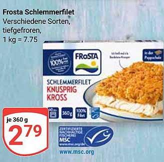 Frosta Schlemmerfilet verschiedene Sorten, tiefgefroren