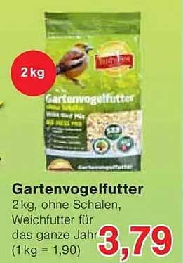 Gartenvogelfutter 2 kg - Weichfutter für das ganze Jahr