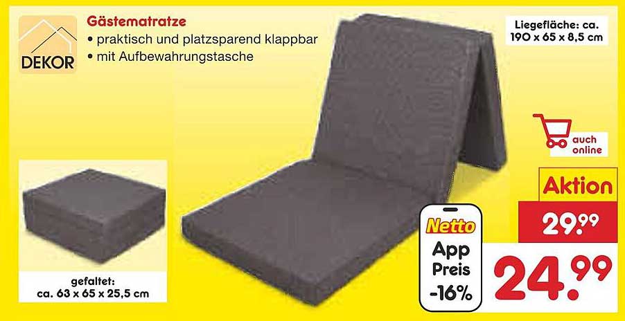 Gästematratze - Praktisch und platzsparend