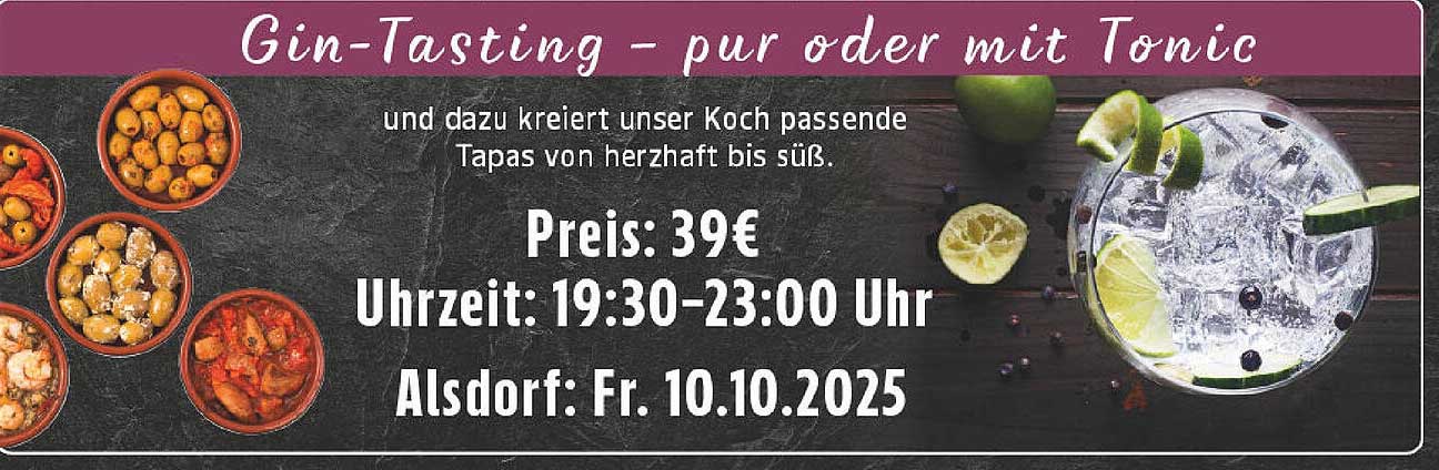 Gin-Tasting – pur oder mit Tonic