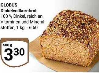 GLOBUS Dinkelvollkornbrot
