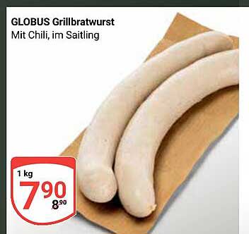 GLOBUS Grillbratwurst Mit Chili, im Saitling