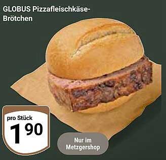 GLOBUS Pizzafleischkäse-Brötchen
