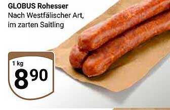 GLOBUS Rohesser Nach Westfälischer Art im zarten Saitling