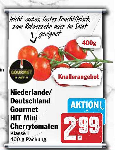 Gourmet HIT Mini Cherrytomaten 400 g