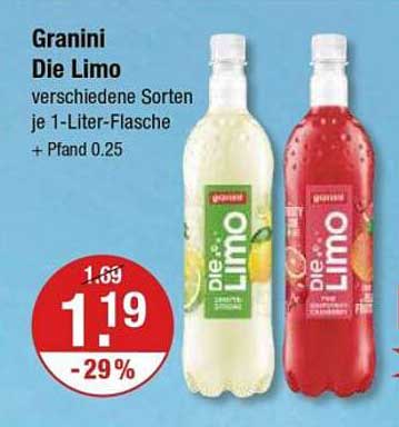 Granini Die Limo 1-Liter-Flasche - verschiedene Sorten