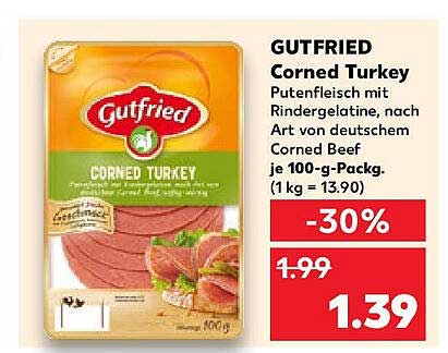 GUTFRIED Corned Turkey - Putenfleisch mit Rindergeleatine