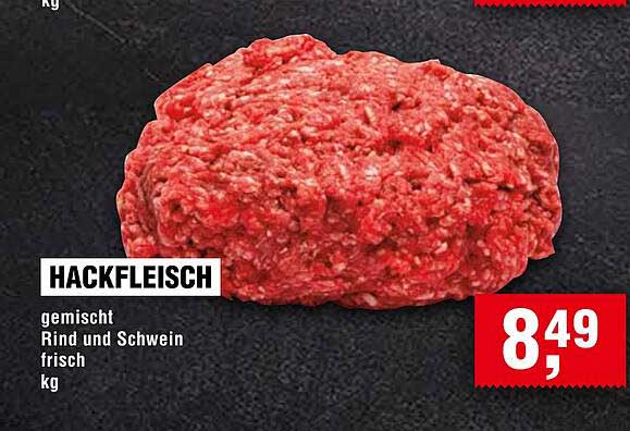 Hackfleisch gemischt Rind und Schwein frisch