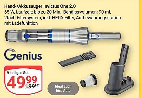 Hand-/Akkusauger Invictus One 2.0